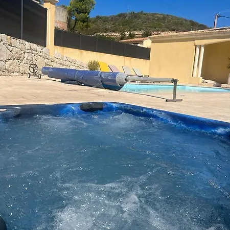 Detente Bas De Villa Jacuzzi, Piscine A 15 Min De Nice Carros Exterior photo